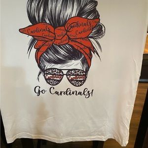 I am selling this cardinal shirt for 15$ size small but have more sizes in store